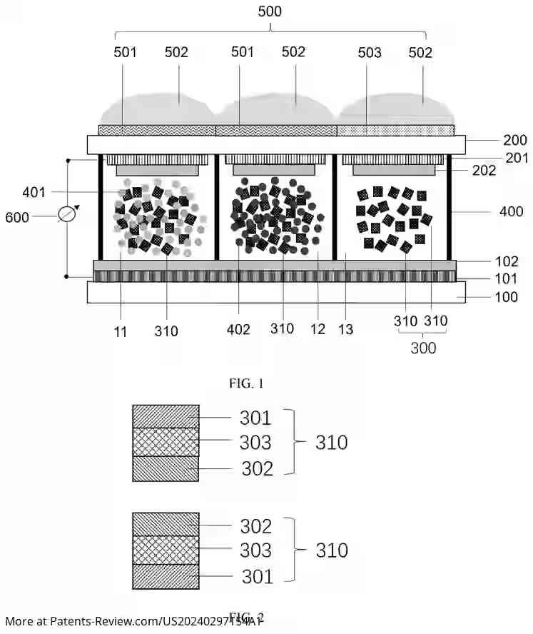 Drawing 02 for FULL-COLOR uLED DISPLAY DEVICE WITHOUT ELECTRICAL CONTACT AND MASS TRANSFER