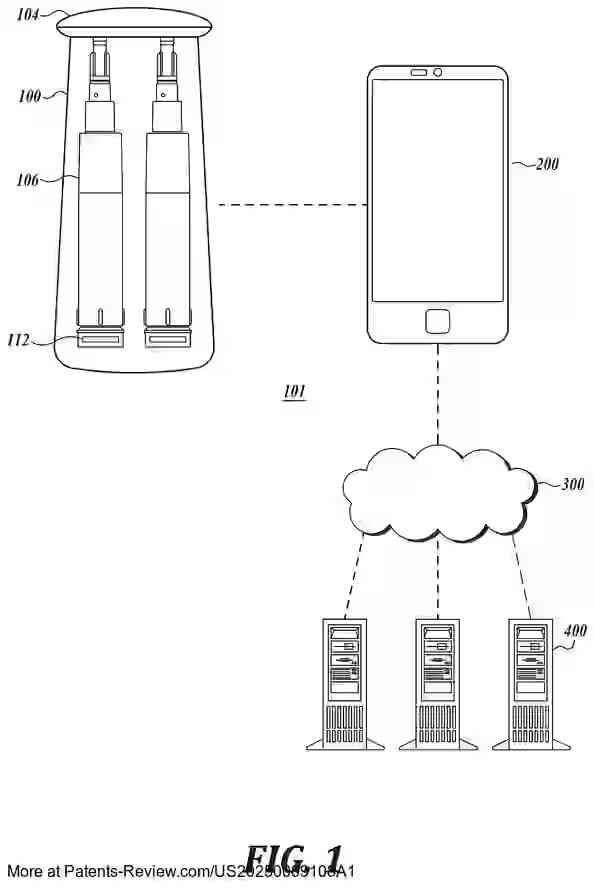Drawing 02 for Autonomous Skincare Routine Dispenser Leveraging Embedded Chip on Consumable