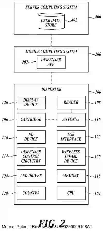 Drawing 03 for Autonomous Skincare Routine Dispenser Leveraging Embedded Chip on Consumable