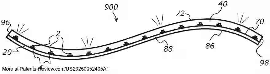 Drawing 01 for FOLDABLE ELECTRONIC DISPLAY DEVICE HAVING HIGH-DENSITY OLED ARRAY WITH TRANSPARENT REGION