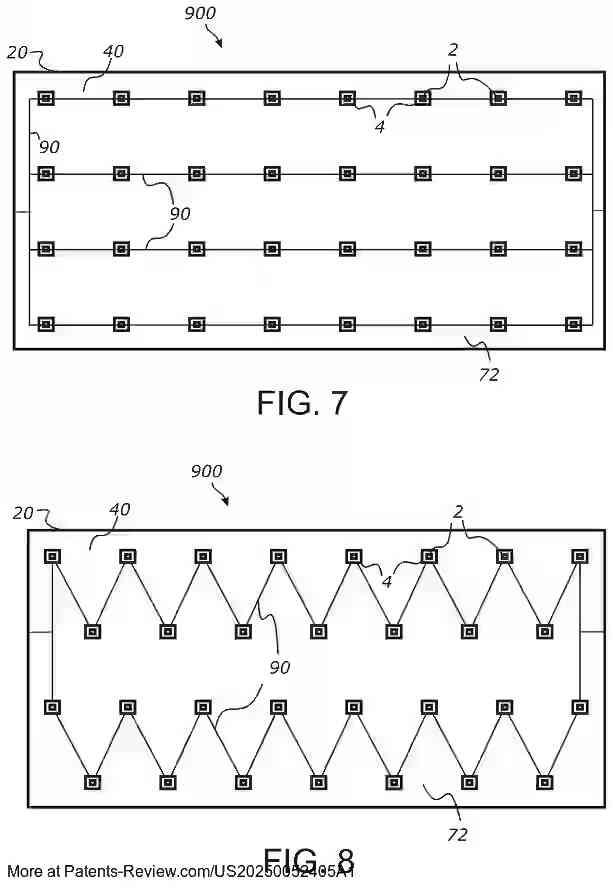 Drawing 04 for FOLDABLE ELECTRONIC DISPLAY DEVICE HAVING HIGH-DENSITY OLED ARRAY WITH TRANSPARENT REGION