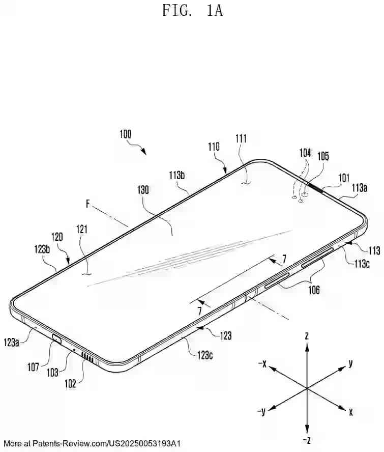 Drawing 02 for FOLDABLE ELECTRONIC DEVICE INCLUDING FLEXIBLE DISPLAY
