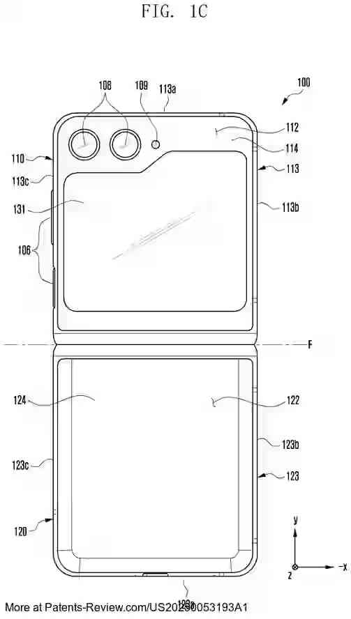 Drawing 04 for FOLDABLE ELECTRONIC DEVICE INCLUDING FLEXIBLE DISPLAY