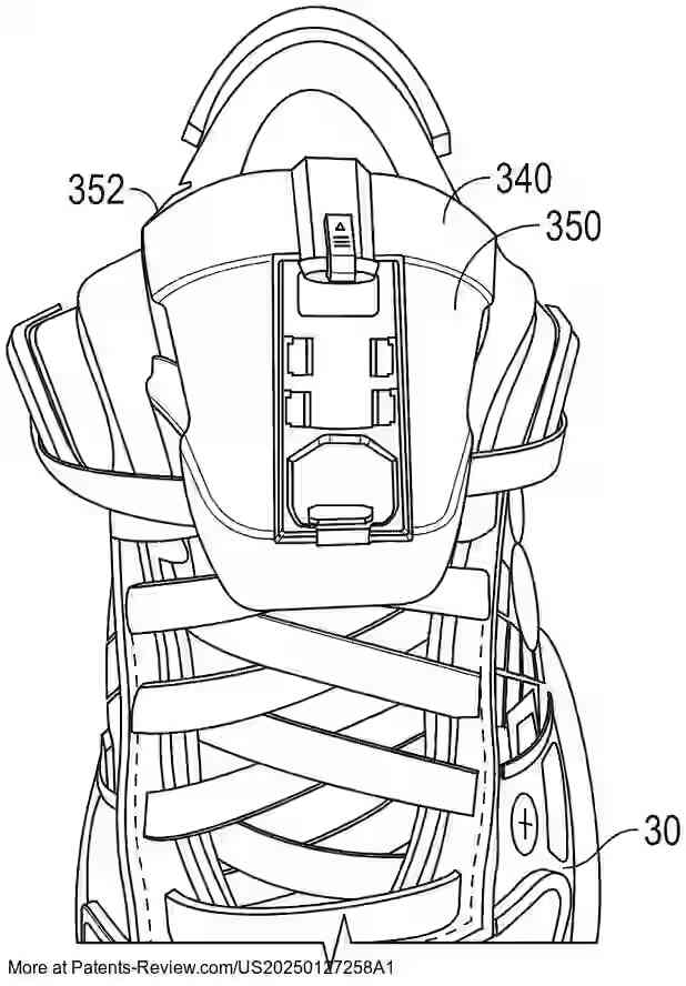 Drawing 01 for ARTICLE OF FOOTWEAR WITH REMOVABLE SHIELD