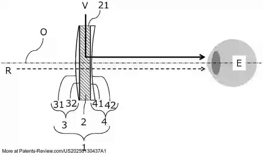 Drawing 01 for SPECTACLE LENS AND SPECTACLES