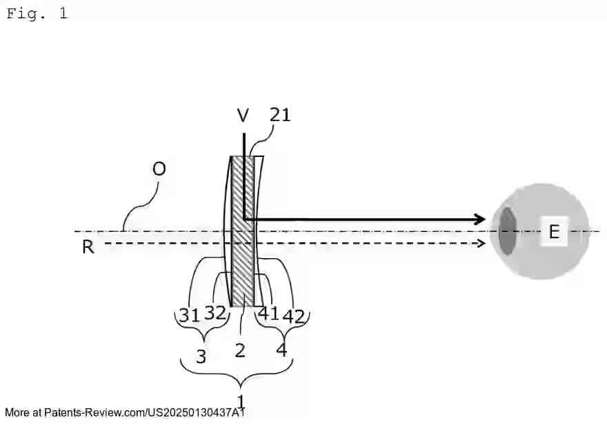 Drawing 02 for SPECTACLE LENS AND SPECTACLES