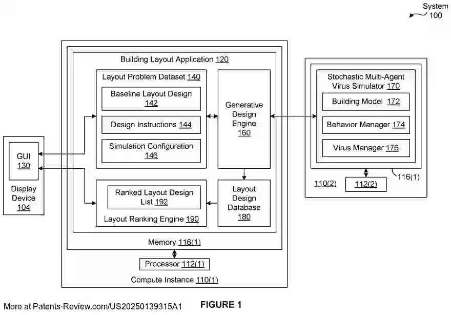 Drawing 02 for TECHNIQUES FOR AUTOMATICALLY GENERATING BUILDING LAYOUT DESIGNS THAT REDUCE TRANSMISSION OF VIRUSES