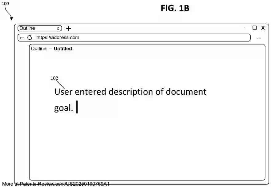 Drawing 03 for INTERFACE FOR GENERATING DOCUMENTS WITH GENERATIVE ARTIFICIAL INTELLIGENCE