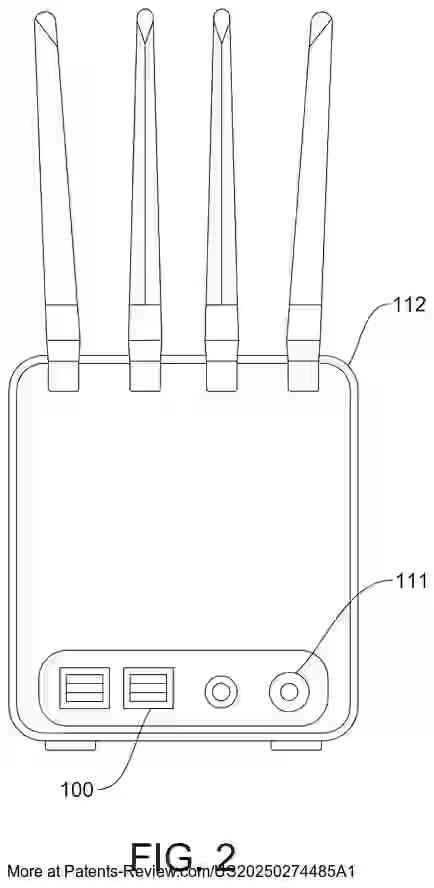 Drawing 03 for AI- Powered smart Wireless Router with Integrated Environmental Sensing and Cybersecurity System